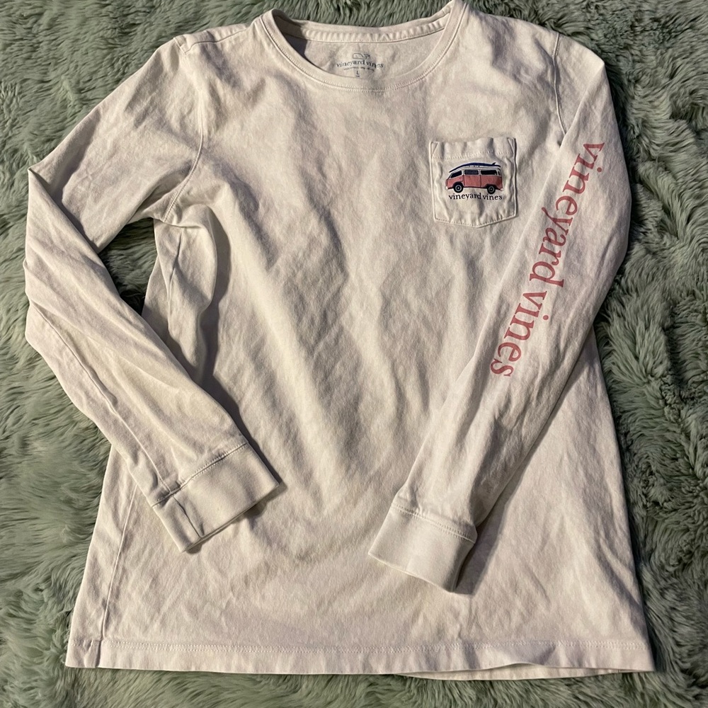 White vineyard vines long sleeve